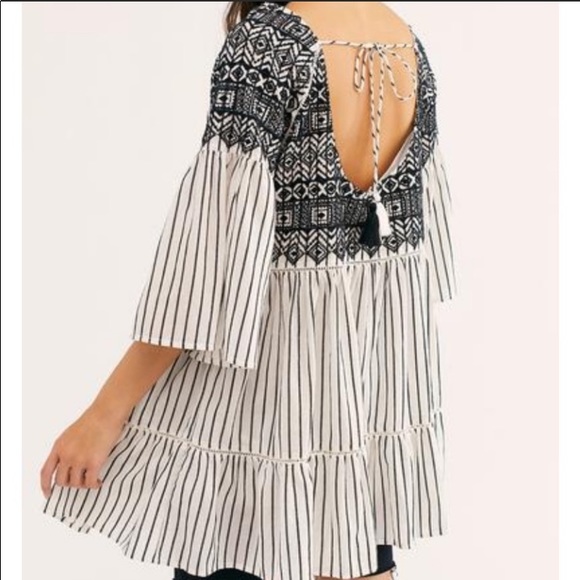 Free People Boho Embroidered Dress - Picture 8 of 12
